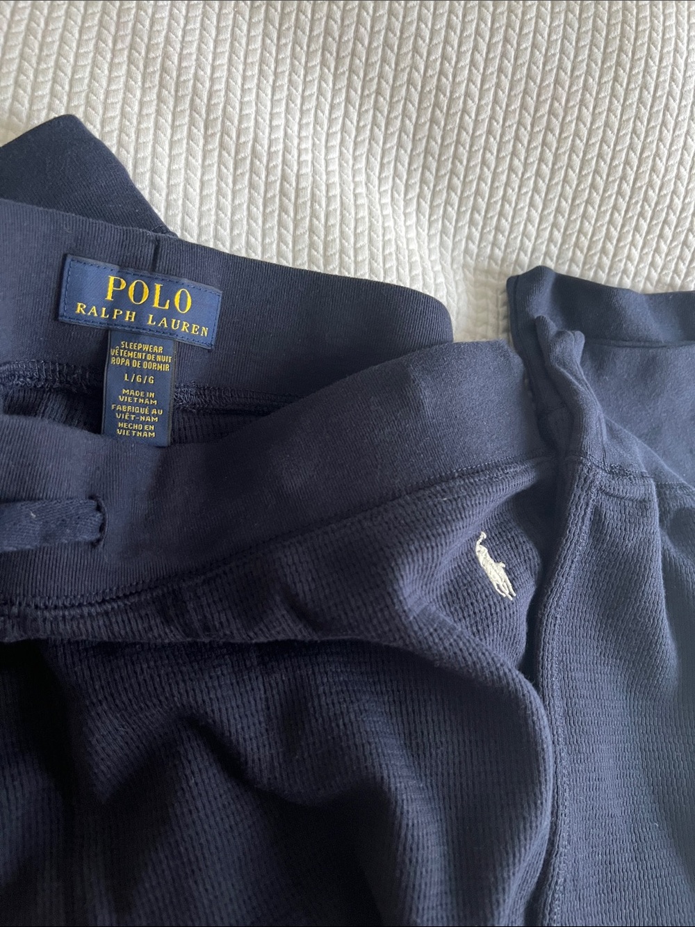 Polo Ralph Lauren Women’s Navy Sleepwear Pants, Size L.